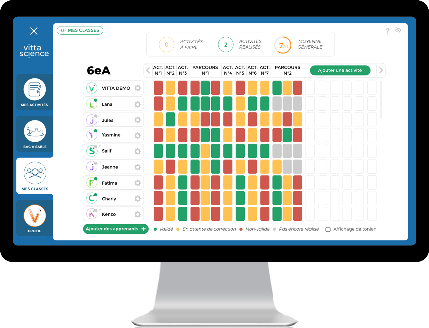 Interface for classroom management